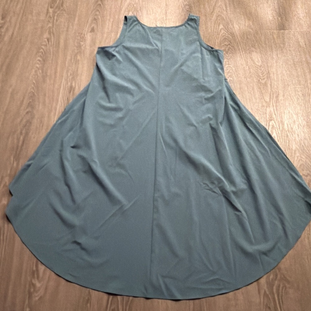 Halara Breezeful™ V Neck Crossover Top High Low Quick Dry In‎ Stone Blue Medium - Picture 10 of 12